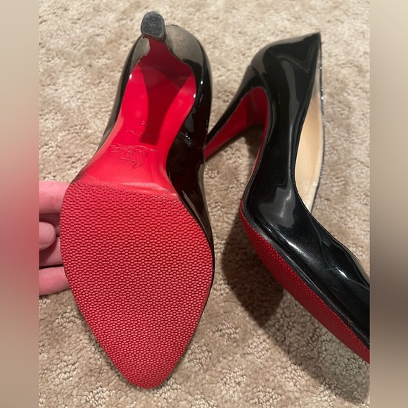 Christian Louboutin Black Heels size 38 / 8 - Picture 10 of 11